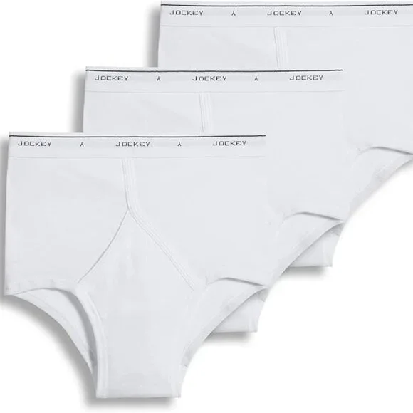 (2) 3 Pack Jockey Men's Briefs Classic Underwear Size 40 Full Rise Design Cotton - Picture 3 of 3